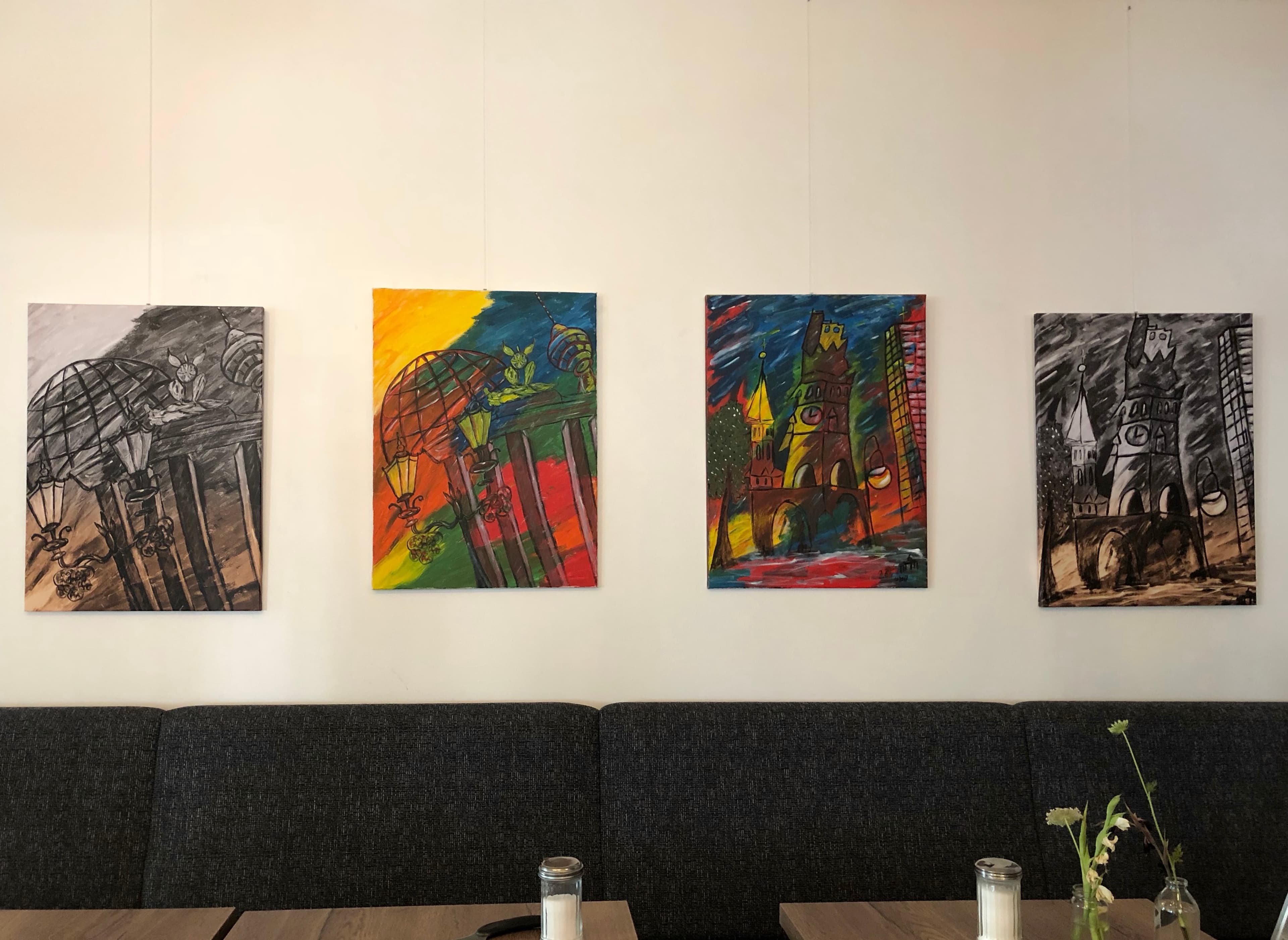 Einzelausstellung im Bistro "TOUS LES JOURS" in Berlin